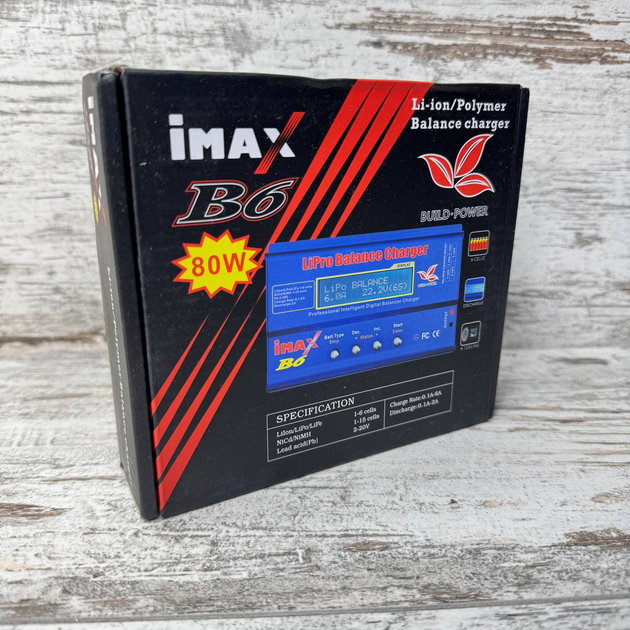 Умное зарядное устройство iMAX B6 балансир 50Вт для Li-ion Li-Po NiMH Pb аккумуляторов - изображение 3