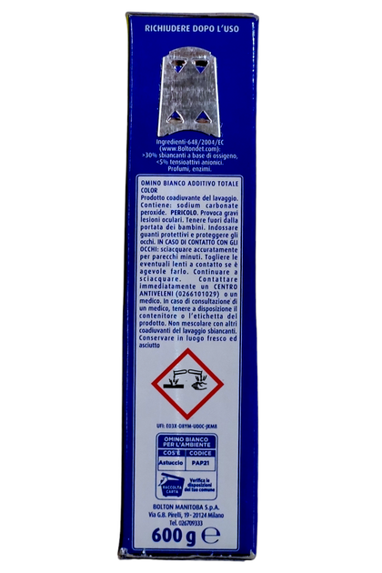 Плямовивідник підсилювач до прання сипучий OMINO BIANCO perborato 100piu 5in1 color 600 gr - изображение 3