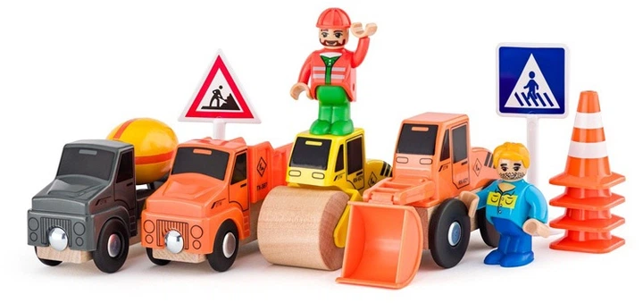 Набір Woodyland будівельні машини 12 шт. 90797 (8591864907977) - зображення 2