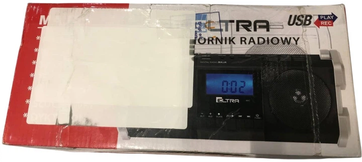 Radio Eltra MAJA czarno-srebrne (5907727027936) (955555906626419) - Outlet - obraz 2
