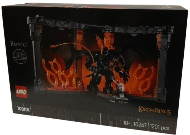 Zestaw klocków LEGO Icons Władca pierścieni: Book nook z Balrogiem 1201 element (10367) (955555915788838) - Outlet - obraz 3