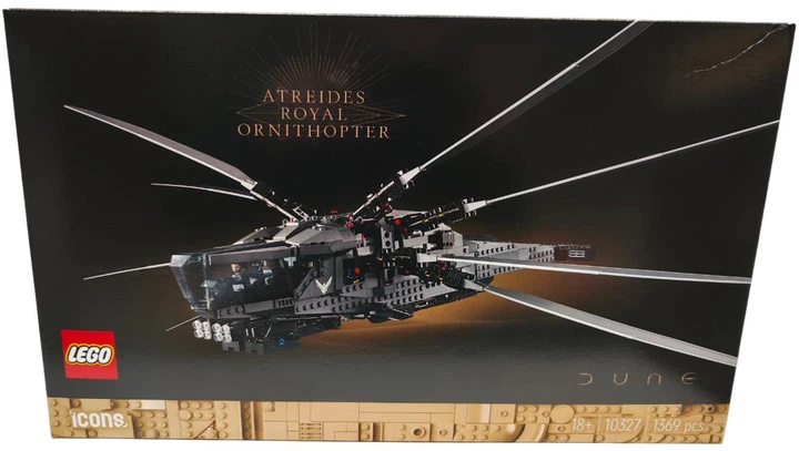Zestaw klocków LEGO Icons Diuna — Atreides Royal Ornithopter 1369 elementów (10327) (955555915070922) - Outlet - obraz 6