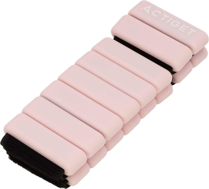 Obciążniki na ręce i nogi Actiget 0.5 kg Jasnoróżowe 2 szt. ACT0125 (5908455309479) - obraz 2