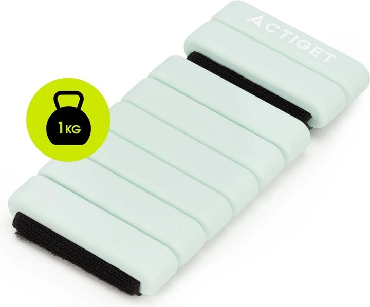 Obciążniki na ręce i nogi Actiget 1 kg Miętowe 2 szt. ACT0126 (5908455309486) - obraz 7