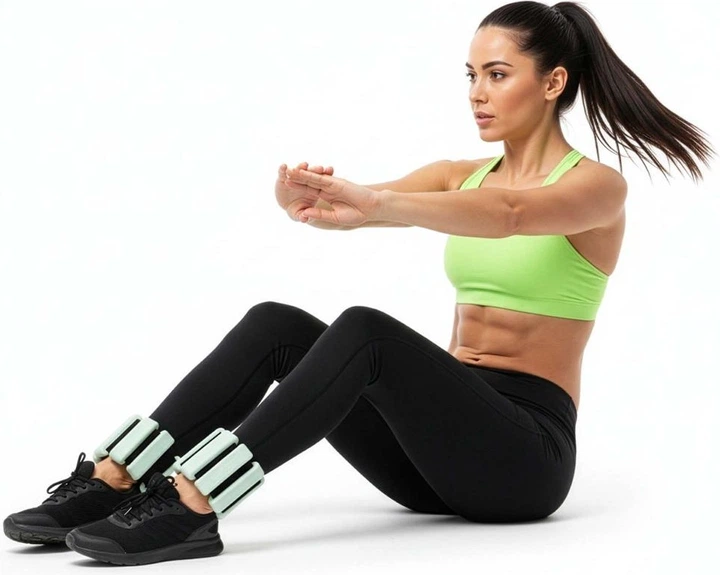 Obciążniki na ręce i nogi Actiget 1 kg Miętowe 2 szt. ACT0126 (5908455309486) - obraz 14