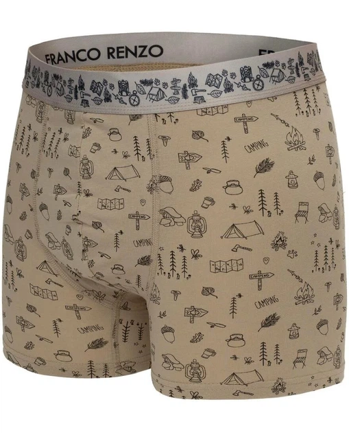 Набор трусов-боксеров мужских 6шт Franco Renzo FRWOLF6 XL разных цветов (8680000854702) - изображение 4
