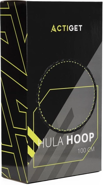 Hula-hop Actiget z wypustkami masującymi 88 cm Czarno-zielony ACT0135 (5908455309578) - obraz 20