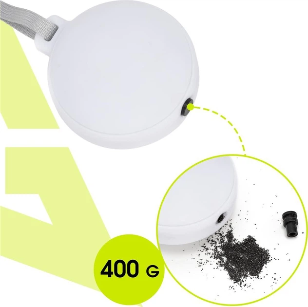 Hula-hop Actiget z obciążeniem, licznikiem i wypustkami masującymi 35 cm Biało-szary ACT0140 (5908455309622) - obraz 14