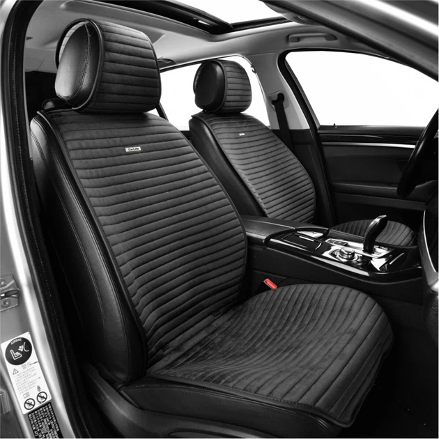 Комплект премиум накидок для сидений CarLife Sport, black - изображение 4