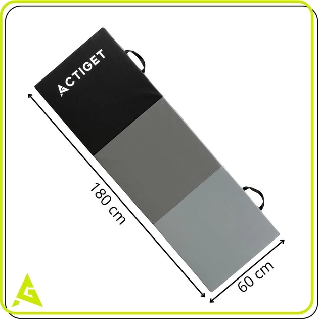 Materac gimnastyczny Actiget 180 x 60 x 5.5 cm Czarno-szary ACT0165 (5908455309875) - obraz 19
