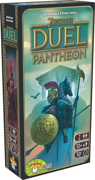Настільна гра 7 Wonders Duel: Pantheon (7 Чудес Дуель: Пантеон)(доповнення) - Фото 1 Настільна гра 7 Wonders Duel: Pantheon (7 Чудес Дуель: Пантеон)(доповнення) - зображення 1