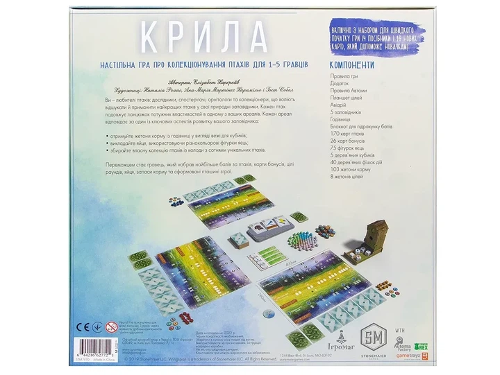 Настольная игра Крылья (Wingspan) - изображение 3