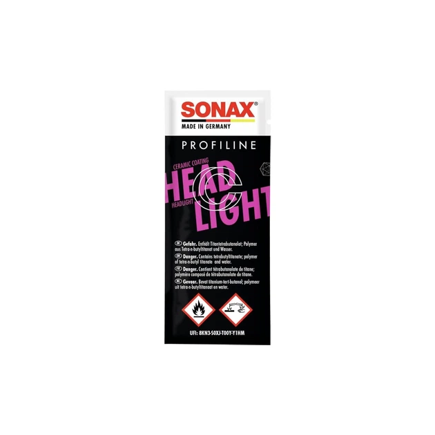 Керамічне захисне покриття Sonax Profiline Headlight Coating UV-filter для пластикових фар 5 мл (276541-5ml) - изображение 5