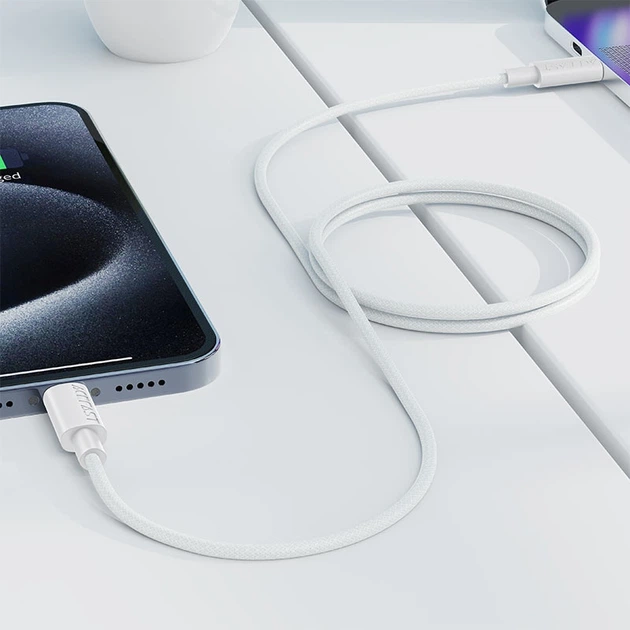 Кабель USB 2.0 Type-C M-M, 1.2 м, 60W C18-03 White Acefast - Фото 6 Кабель USB 2.0 Type-C M-M, 1.2 м, 60W C18-03 White Acefast - изображение 6