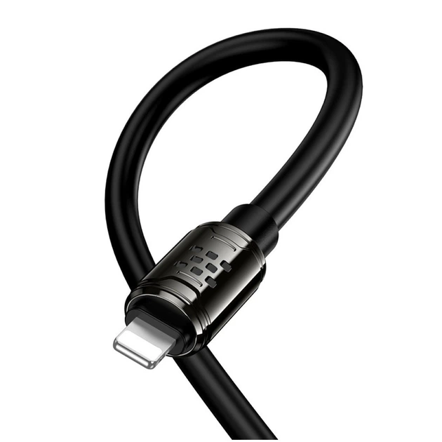 Кабель Hoco U143 Joy PD 27W Type-C/Lightning 1.2м Чорний 2.4A - зображення 6
