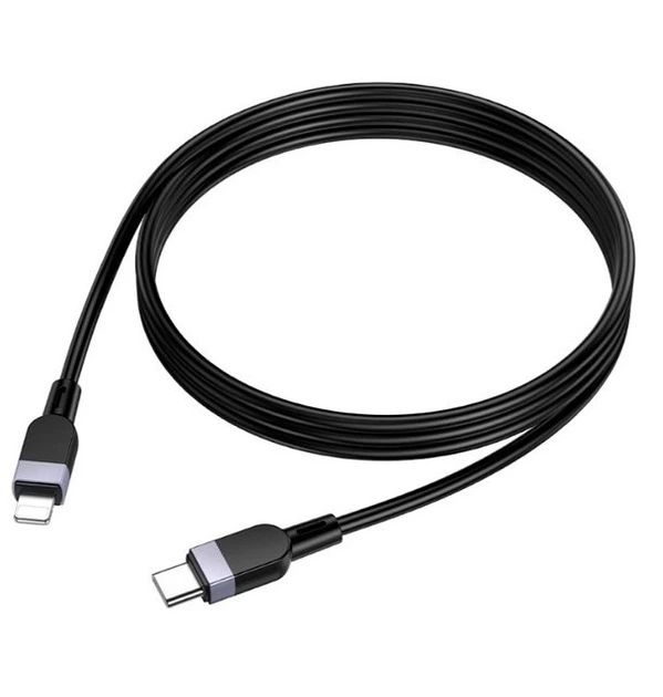 Кабель Hoco X109 силіконовий для iPhone Lightning чорний 1м - Фото 3 Кабель Hoco X109 силіконовий для iPhone Lightning чорний 1м - зображення 3
