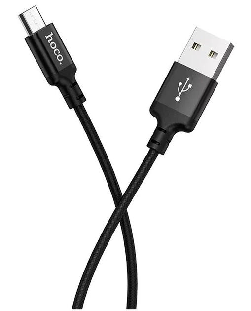 Кабель Hoco X14 Micro USB 1м чорний - Фото 6 Кабель Hoco X14 Micro USB 1м чорний - зображення 6