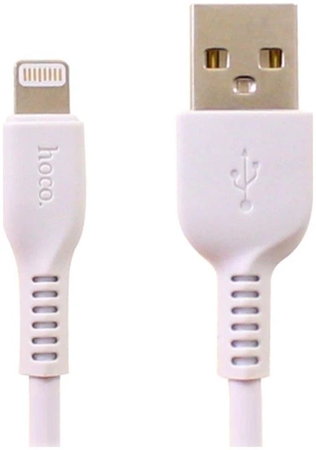 Кабель Hoco X13 Lightning 2.4A 1м Білий - зображення 4