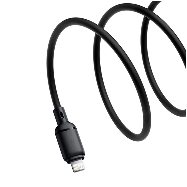 Кабель Baseus Silky Series 2.4A Lightning для iPhone 2м Черный - изображение 4