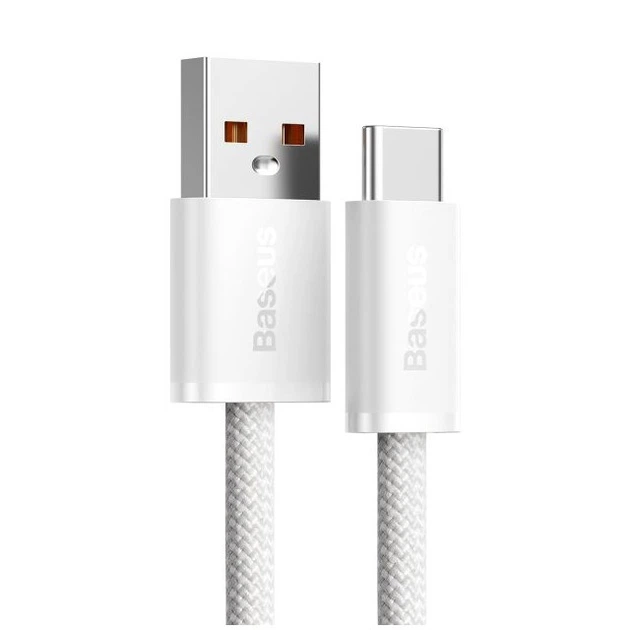 Кабель Baseus Dynamic Series 100W USB Type-C 1м Белый - Фото 2 Кабель Baseus Dynamic Series 100W USB Type-C 1м Белый - изображение 2