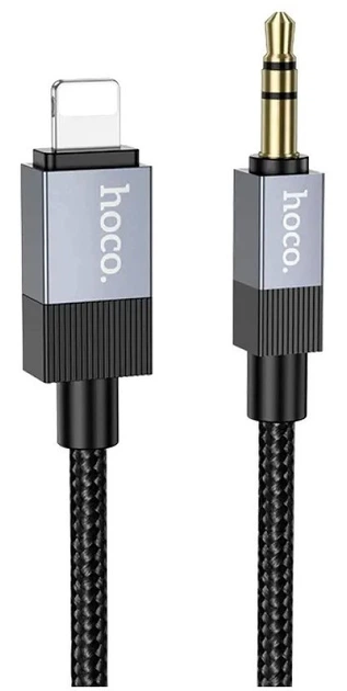 Кабель Hoco UPA32A Clever Lightning/3.5mm чорний 1.6м для цифрового аудіо високої якості - зображення 6
