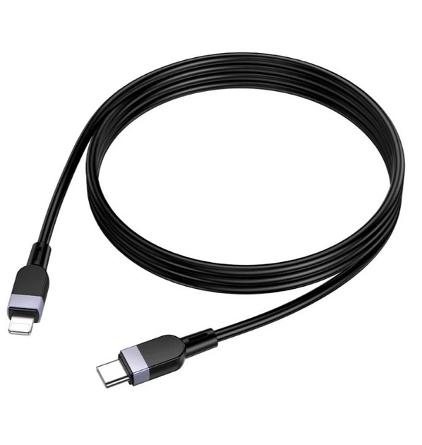 Кабель Hoco X109 Energy силіконовий Lightning 2.4A для iPhone 2 метри чорний - Фото 3 Кабель Hoco X109 Energy силіконовий Lightning 2.4A для iPhone 2 метри чорний - зображення 3