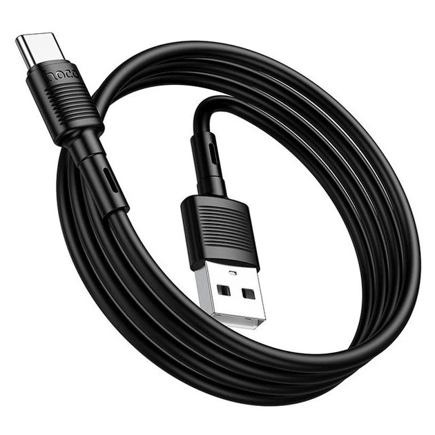 Кабель Hoco X83 Micro USB 2.4A Чорний 1м - Фото 8 Кабель Hoco X83 Micro USB 2.4A Чорний 1м - зображення 8