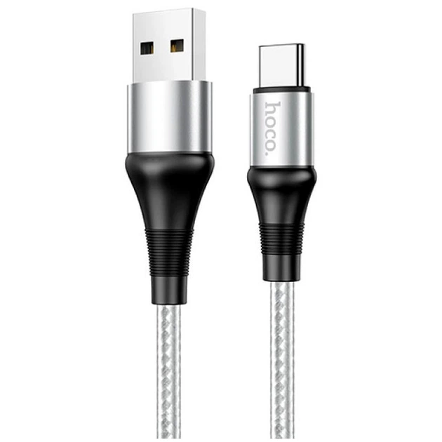Кабель Hoco X50 Micro USB 2.4A для зарядки и передачи данных Серый - изображение 4