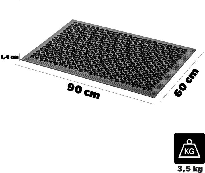 Килимок під двері Kadax Rahon ажурний 60 x 90 см K10680 (5906638303344) - зображення 9