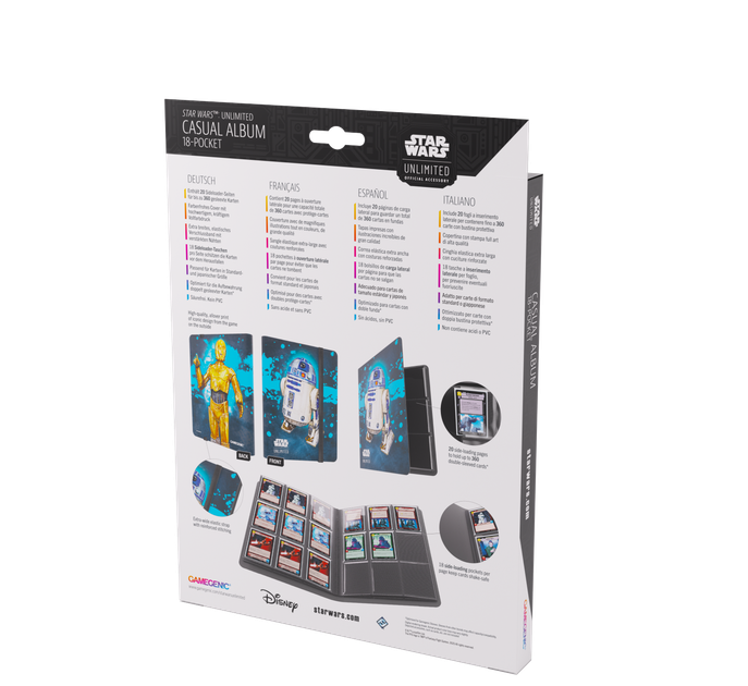 Альбом для карток Gamegenic Star Wars Unlimited Card Game 18 Pocket C 3PO/R2-D2 (4251715422533) - зображення 11