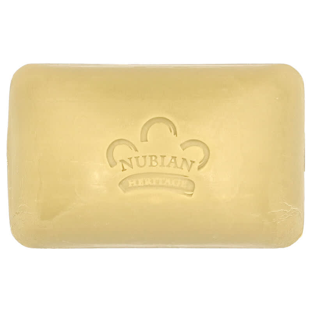 Мыло с маслом Ши Nubian Heritage, Raw Shea Butter, Bar Soap, кусковое, антивозрастное, 142 г - изображение 3