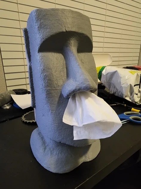 Статуя Moai Для Интерьера 25 См Серый 3D-Печать - Фото 1 Статуя Moai Для Интерьера 25 См Серый 3D-Печать - изображение 1