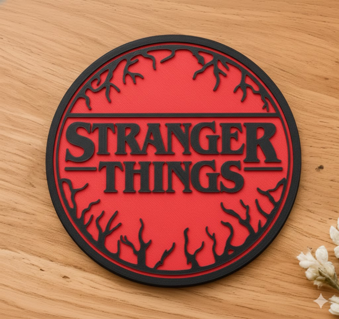 Підставка Підстаканник Stranger Things 10 См Чорний 3д Друк - зображення 2