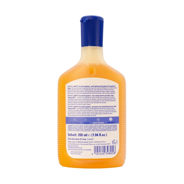 Гель для душу з охолоджуючим ефектом Sport Lavit Duschfit Grapefruit 200 ml (39805000) - зображення 2