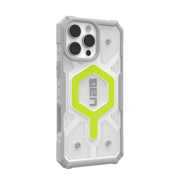 Чохол UAG для iPhone 16 Pro Max, Pathfinder Clear Magsafe, Active Neon (2000000180885) - Фото 2 Чохол UAG для iPhone 16 Pro Max, Pathfinder Clear Magsafe, Active Neon (2000000180885) - изображение 2