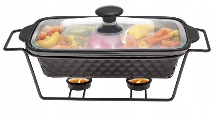 Мармит керамический Kamille KM-6420 1,1 л с подставкой - изображение 3