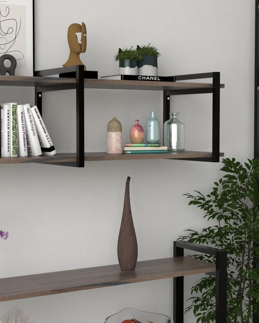 Настінна полиця в стилі лофт EcoLoft Веронія DSP-1379-8 Ліворно - Фото 2 Настінна полиця в стилі лофт EcoLoft Веронія DSP-1379-8 Ліворно - зображення 2