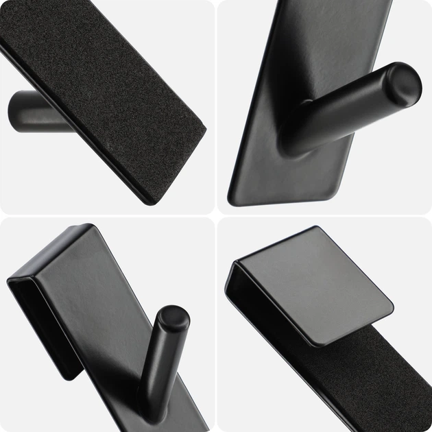 Haczyki na drzwi Kadax Besse podwójne 2 szt. Czarne K9656 (5903699492246) - obraz 9