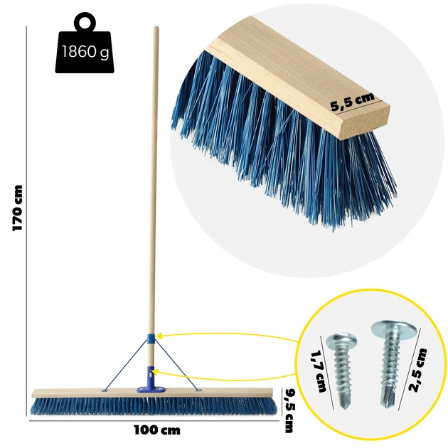 Szczotka ulicówka Kadax Treia K9217 170 x 100 cm niebieska (5903699486061) - obraz 8