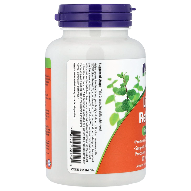 Комплекс для підтримки печінки NOW Foods "Liver Refresh" з розторопшею (90 капсул) - зображення 3