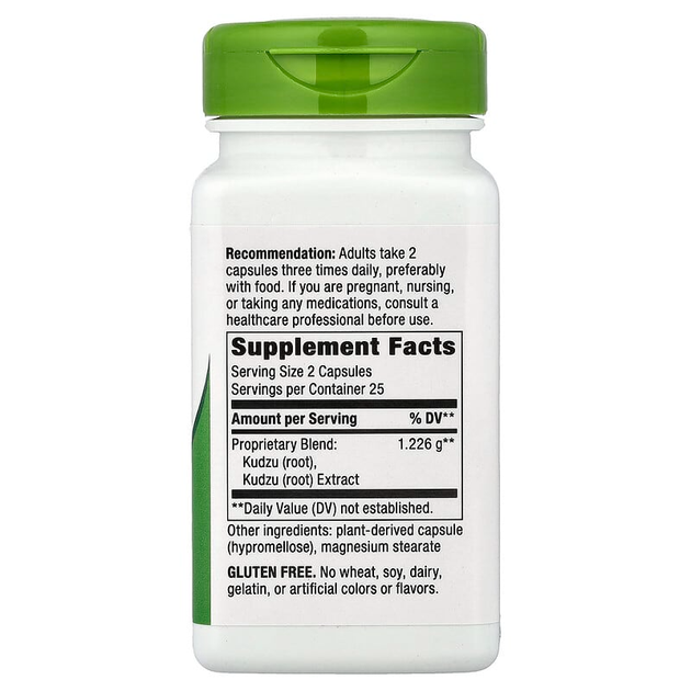Корень кудзу Nature's Way "Kudzu Root" пуэрария дольчатая, 1226 мг (50 капсул) - изображение 2