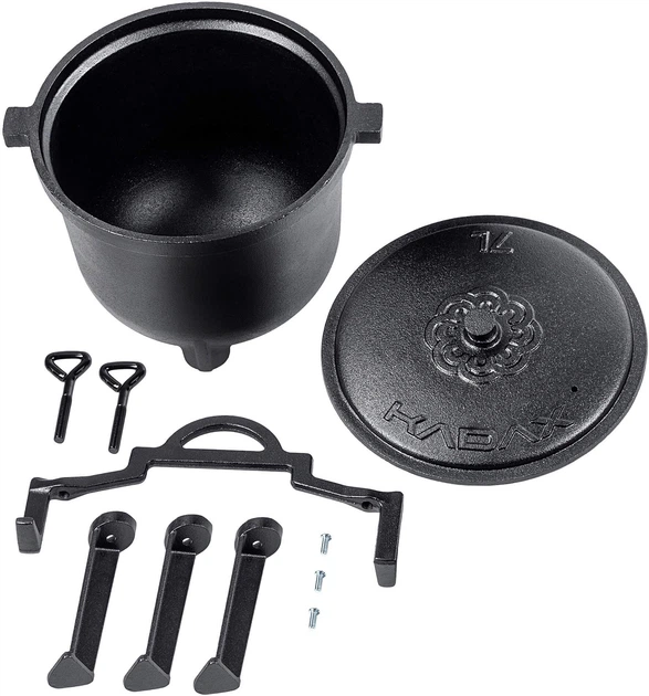 Kociołek żeliwny Kadax Hagen myśliwski 7 L K8421 (5903699477670) - obraz 5