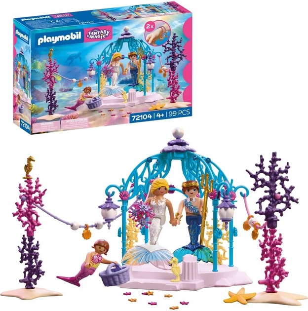 Набір іграшок Playmobil Mermaid Підводне весілля 72104 (4008789721044) - зображення 2