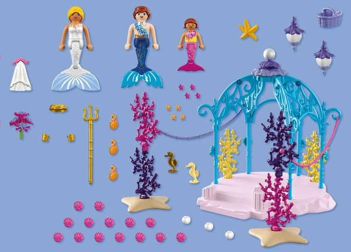 Набір іграшок Playmobil Mermaid Підводне весілля 72104 (4008789721044) - зображення 3