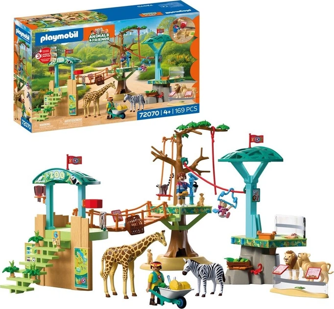 Zestaw zabawek Playmobil Animals and Friends Zoo: Park wspinaczkowy w dziczy 72070 (4008789720702) - obraz 2