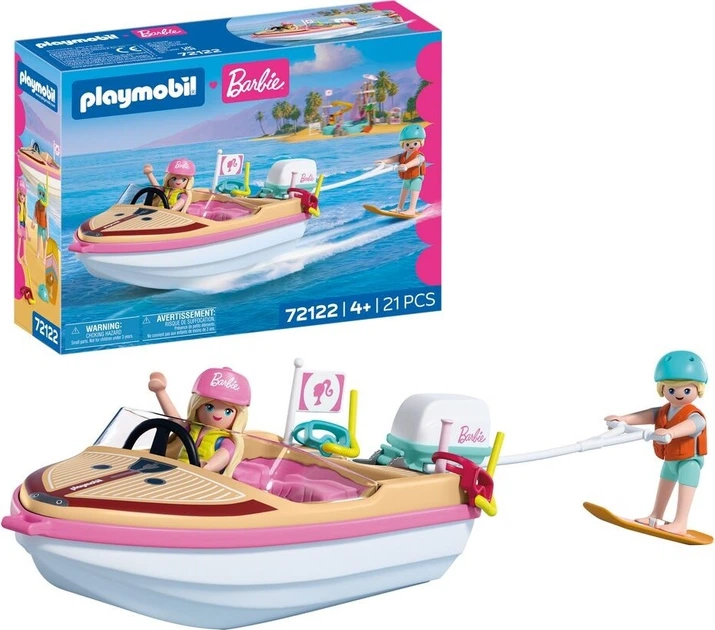 Набір іграшок Playmobil Barbie Пригодницький човен 72122 (4008789721228) - зображення 2