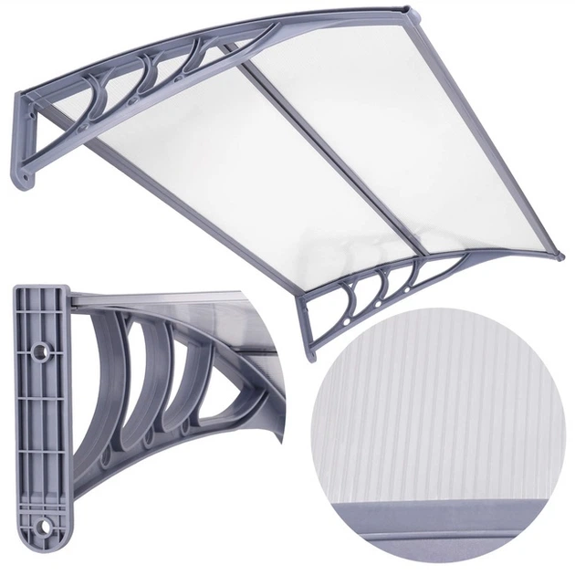 Daszek nad drzwi Springos HA7474 120 x 80 cm Szary (5907719485393) - obraz 3