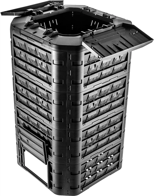 Садовий компостер Kadax Fixem 1250 L Чорний K10269 (5903699499023) - зображення 2