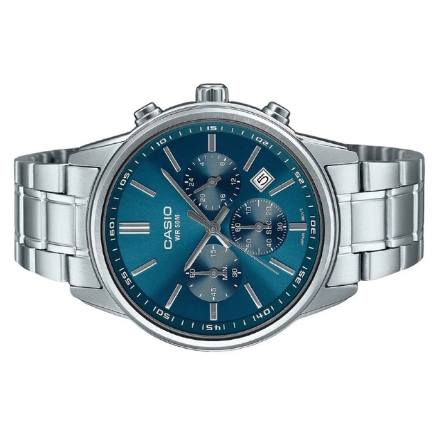 Чоловічий годинник Casio MTP-E515D-2A1 Сріблястий ( AT1141-0476 ) - зображення 5