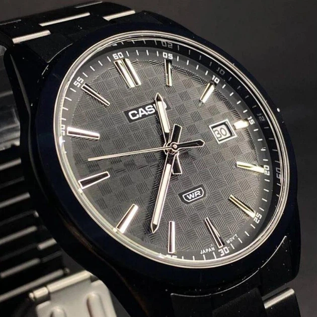 Чоловічий годинник Casio MTP-VD03B-1AUDF з фактурним циферблатом - изображение 4